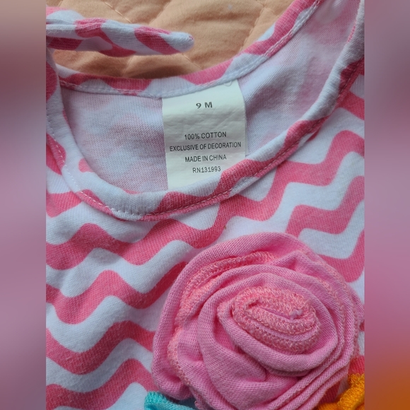 Ice cream romper for baby girl, size 9M - Picture 5 of 5